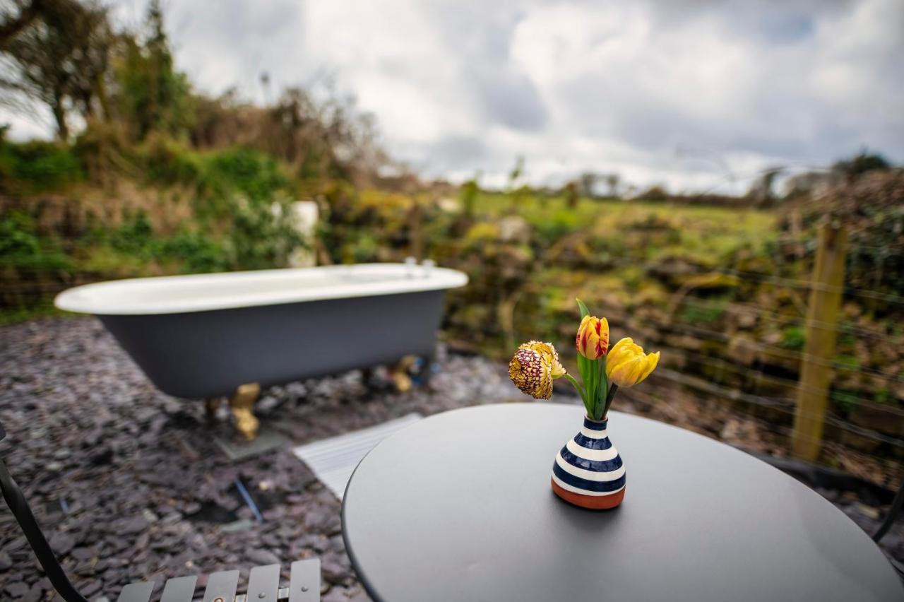 Luxury Shepherd'S Hut On Flower Farm With Outdoor Bath In Mid Cornwall トルーロー エクステリア 写真